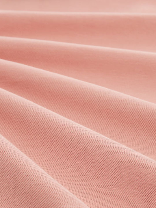 Basic Polo Bluză cu mânecă scurtă Hazy Coral Rose