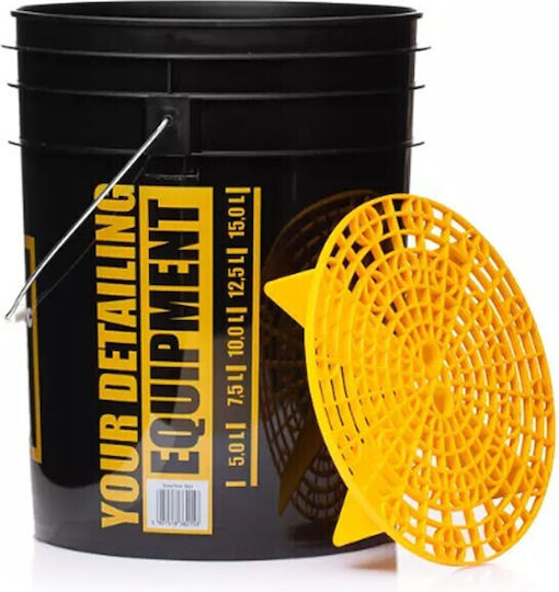 Work Stuff Mop Bucket Plastic Capacity 20lt Black