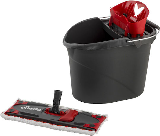 Vileda Mop Bucket Plastic Red