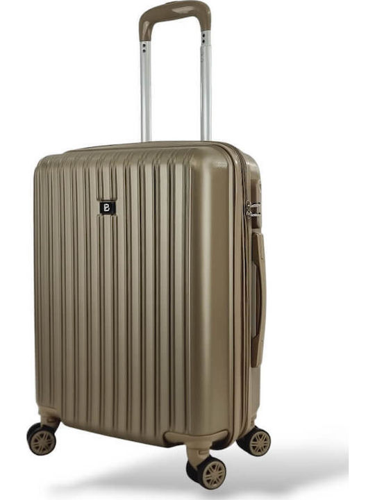 Playful Bags Travel Suitcases Hard Gold with 4 Wheels