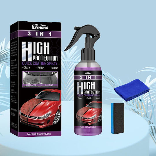 Spray Κεραμικής Επίστρωσης Αυτοκινήτου 100ml Rayhong 3 In 1