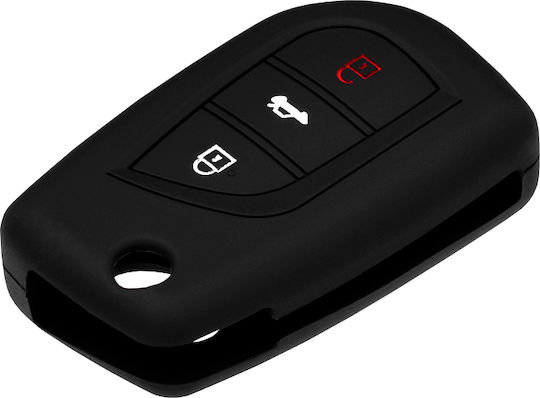 Techsuit Car Key Case 1015.01 Toyota Auris Avensis Corolla Yaris Black