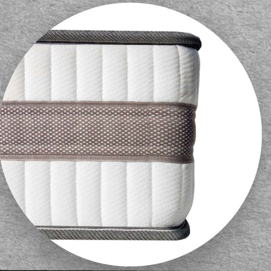 Elatirio Strom Explore S Semi-double Orthopedic Mattress Latex / Foam 130x190x22cm with Springs