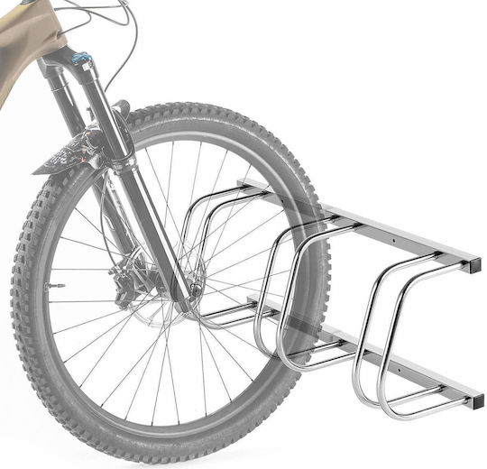 Kadax Suport Pentru 3 Biciclete Din Oțel Argintiu