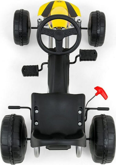 Viper Go-Kart Einsitzer mit Pedal Lizensiert Gelb für 3+ Jahre