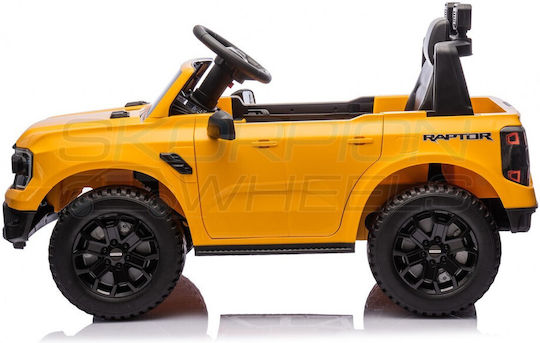 Ford F150 Raptor Μονοθέσιο με Τηλεκοντρόλ Licensed 12 Volt Κίτρινο για 1+ Ετών