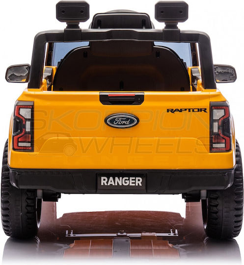 Ford F150 Raptor Μονοθέσιο με Τηλεκοντρόλ Licensed 12 Volt Κίτρινο για 1+ Ετών