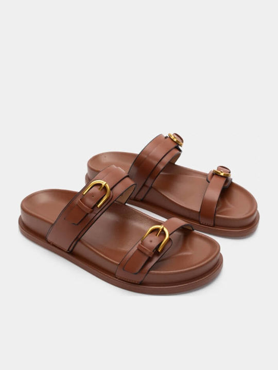 Γυναικεία Σανδάλια Flatforms Καφέ
