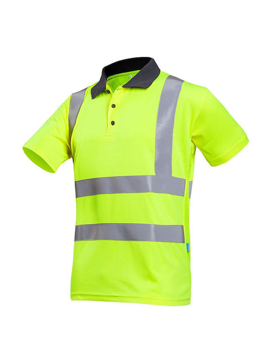 Polo Popola 3886a2 Galben Fosforescent De Înaltă Vizibilitate
