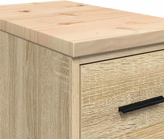Drawers Storage Solid Wood with 4 Drawers L30xW51xH85cm