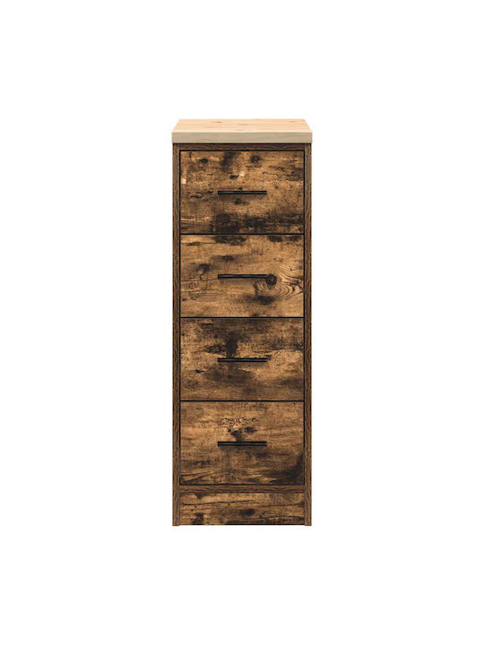 Drawers Storage Solid Wood with 4 Drawers L30xW51xH85cm