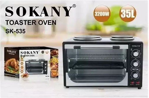 Sokany Ηλεκτρικό Φουρνάκι 35lt Χωρίς Εστίες