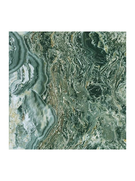 3D Wall Panels from PVC with Glue Green 122x122x0.28cm