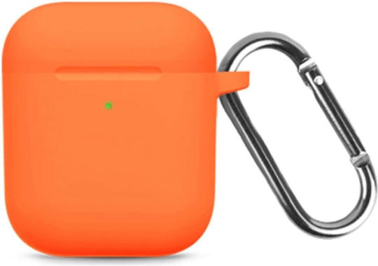 Suport cu cârlig în culoarea Portocaliu pentru Apple AirPods 1 / AirPods 2