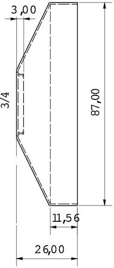 Viospiral Replacement Shower Arm Flange