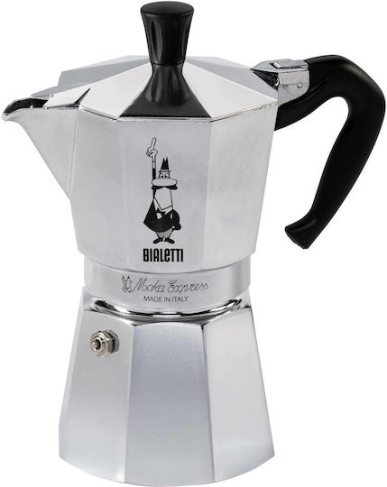 Bialetti Moka Express Мокро кафе 6 Cups Сребрист