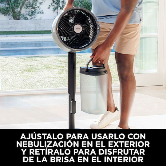 Shark FlexBreeze Pro Mist Ανεμιστήρας Υδρονέφωσης 36W με Τηλεχειριστήριο Μαύρος