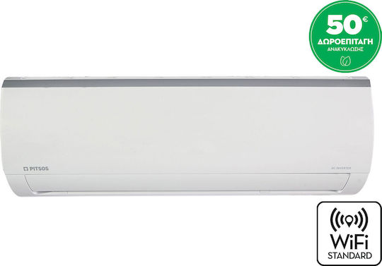Pitsos Nefeli Standard Air Conditioner Inverter 9000 BTU A++/A+ with Super Ionizer Function