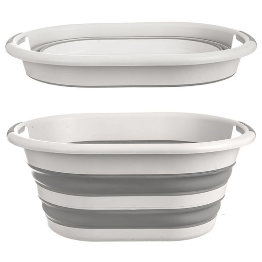 Orion Folding Basin Rectangular Silicone Capacity 38lt White