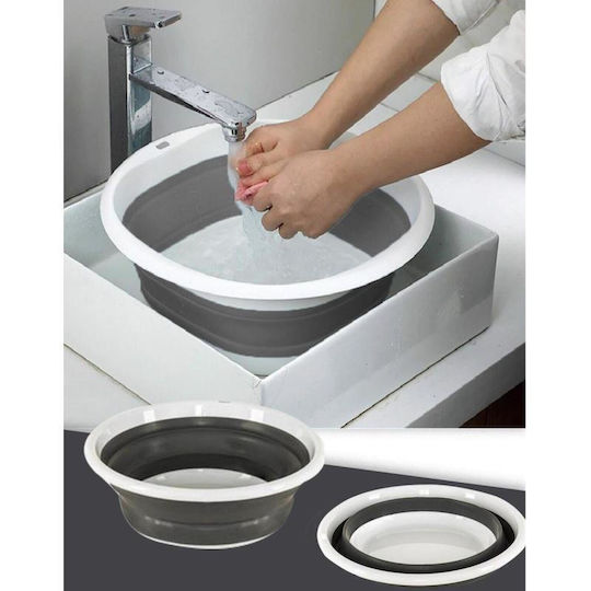 Viosarp Folding Basin Square 35x35cm. Silicone Gray