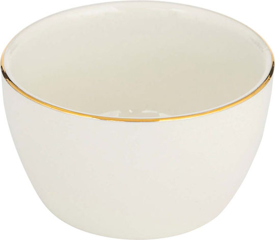 Ceramic Dessert Divided Serving Plate with 3 Slots White Ø9.5cmxY9.5cm 5.5x9.5x9.5cm