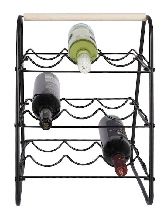Freistehende Metallische Weinregal Schwarze AT000610
