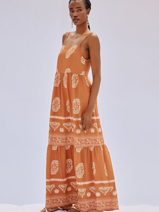 Maxi Kleid Brown