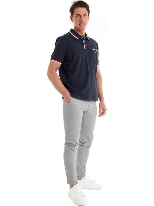 Pique Polo T-shirt Navy Blue