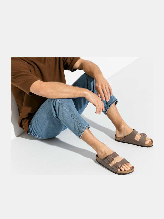 Arizona Ανδρικά Σανδάλια σε Καφέ Χρώμα Narrow Fit