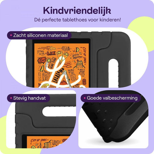 HappyCase Back Cover Ανθεκτική για Παιδιά Μαύρη (iPad Mini 5, 4, 3, 2, 1)