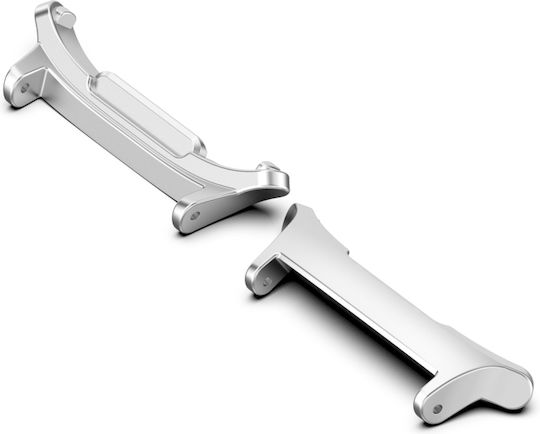 Samsung Galaxy Watch Ultra 47mm 1 Ζεύγος 22mm Μεταλλικό Λουράκι Ρολογιού Κράμα Ψευδαργύρου Ασημί