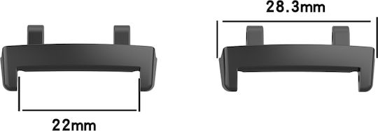 Amazfit T-rex 3 1 Pair Metal Head Adapter Watch Strap Slot Removal Tool Silver