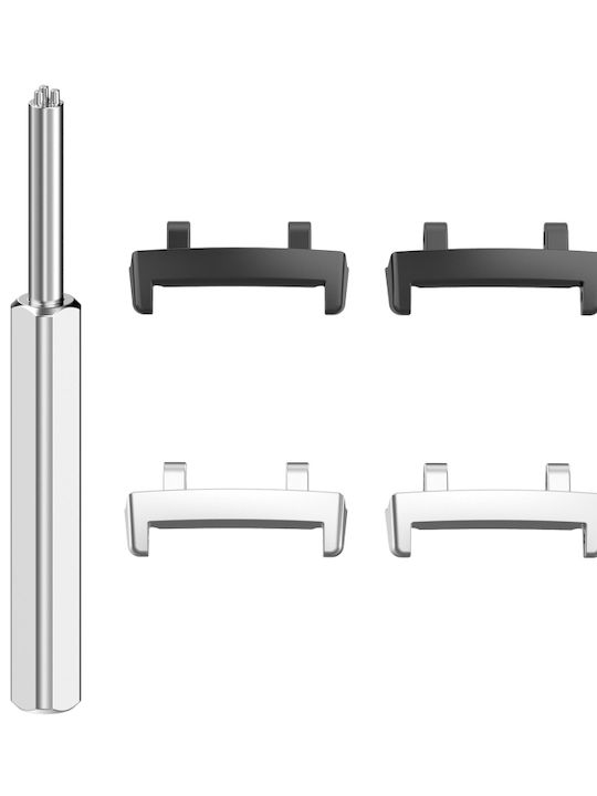Amazfit T-rex 3 1 Pair Metal Head Adapter Watch Strap Slot Removal Tool Silver
