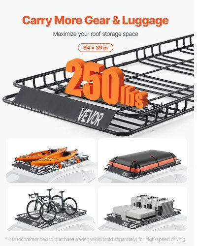 Vevor Steel Car Roof Rack 213.36x99.06cm
