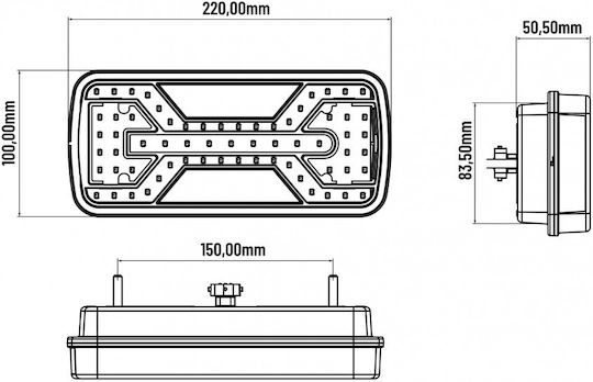 Kamar Trailer Lights Set LED 1Stück