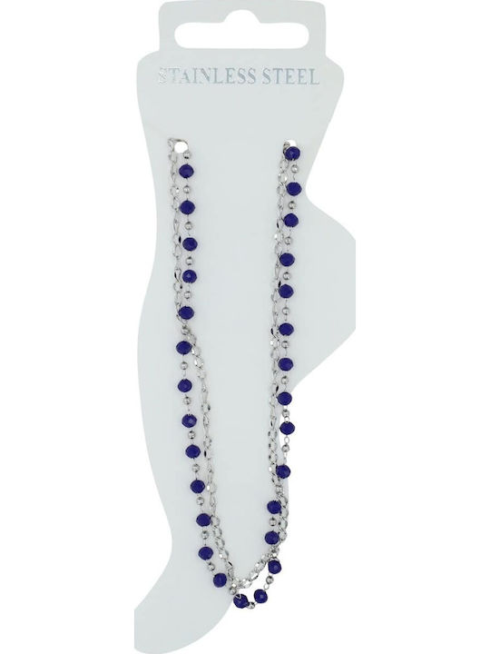 Akzent Fußarmband aus Edelstahl Stahl