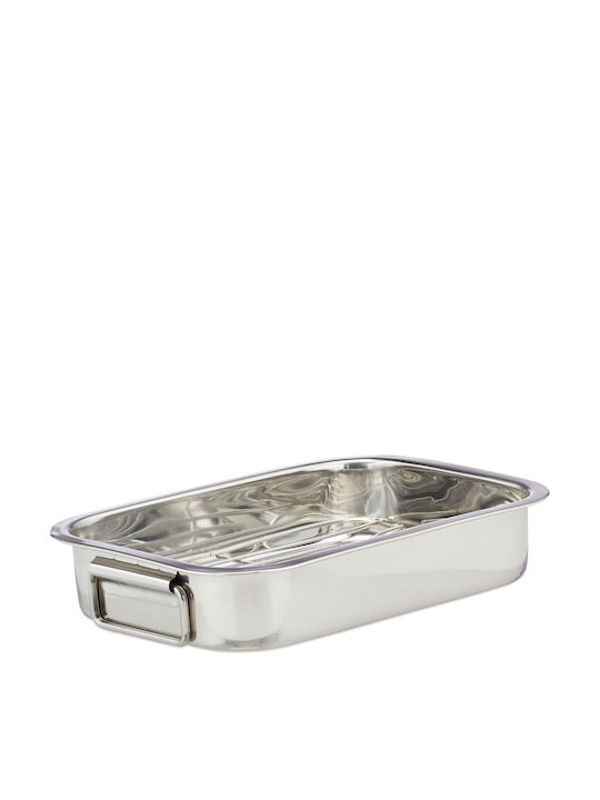 Relaxdays Tăvi de copt Cuptor din Oțel Inoxidabil 23.5x33cm