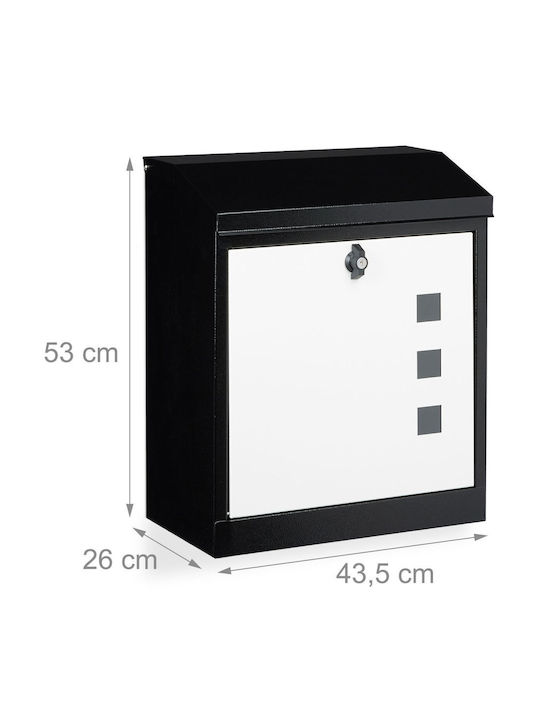 Relaxdays Cutie Poștală pentru Exterior Inox în Culoarea Gri 53x43.5x26cm