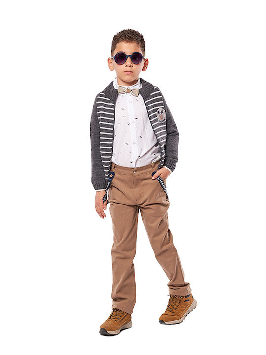 Kinder-Set mit Hose Winter 5Stück Gray