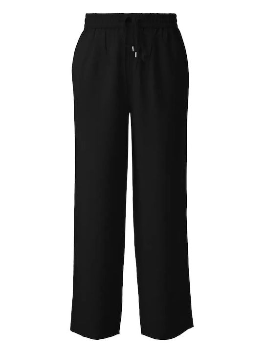 Women's Fabric Trousers Black