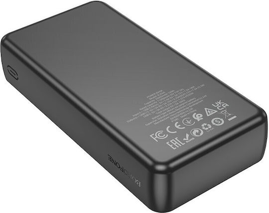 Borofone BJ56A Power Bank 20000mAh 22.5W Μαύρο