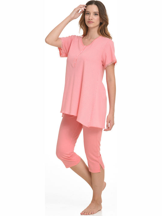 Zen by Daisy Summer Women's Pyjama Set Coral