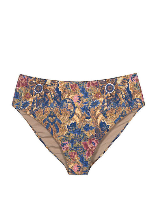 Bikini Slip Talie Înaltă 3471-Emprimé
