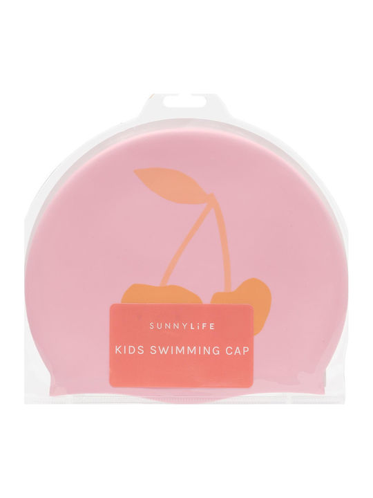 Kids Swimming Cap Cotton Candy Cherry Sunnylife