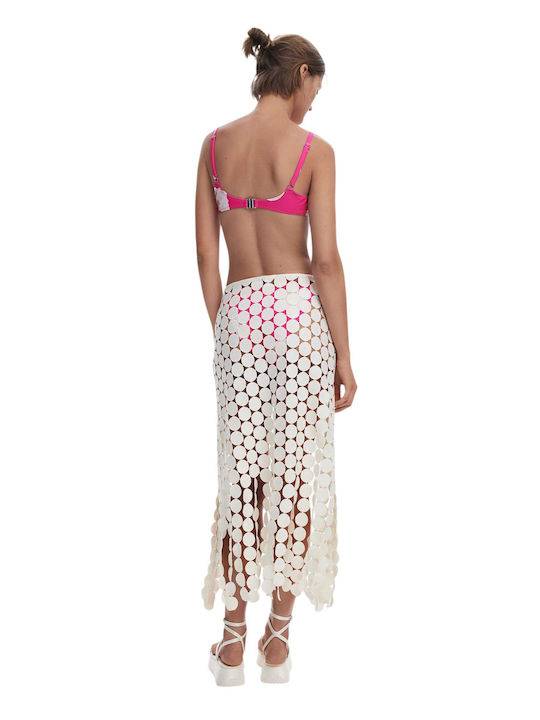 Desigual Φούστα Παραλίας White