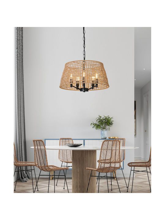 Sun Light Κρεμαστό Φωτιστικό Μπεζ 110x110x49εκ.