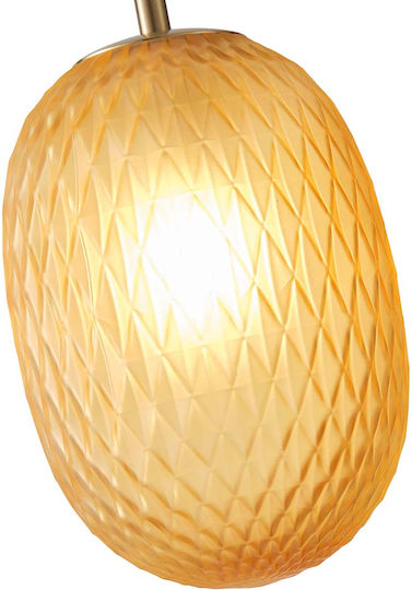 Eurolamp Candy Lumini Suspendate Galben Miere 15x23x15cm