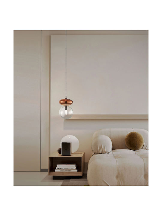 Sun Light Pendant Light Transparent Ball with Socket G9 15cm