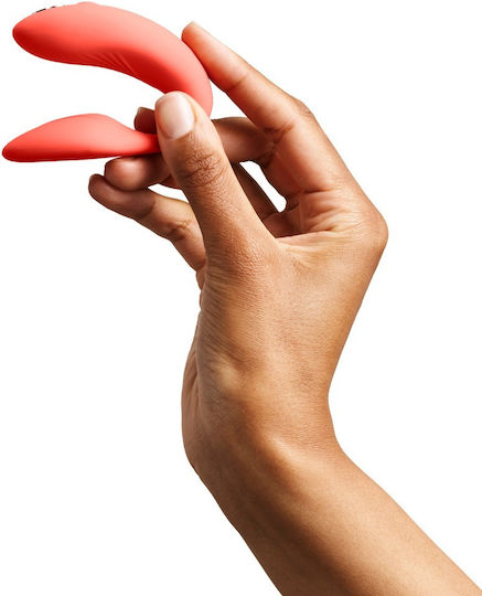 We-Vibe Chorus Mini Δονητής για Ζευγάρια με Απομακρυσμένο Έλεγχο 7.8cm Πορτοκαλί