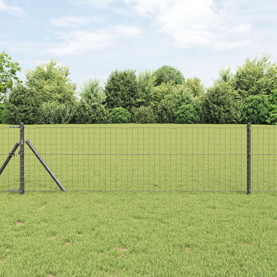 Vidaxl Zaunpfosten 13 Stk. Grau 32 mm Verzinkter Stahl 3,2x3,2x120 cm Grau